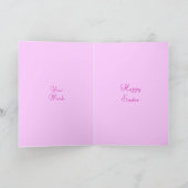 シックかわいらしイースターカード シーズンカード (内部)