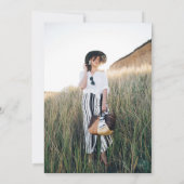 シックかわいらしガーデンフローラ水彩 招待状 (裏面)