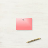 シックかわいらしグラデーション ポストイット (デスク上)