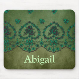 シックかわいらしグリーン マウスパッド