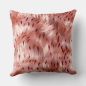 シックかわいらしバラガーリー金ゴールドレオパード クッション (裏面)