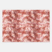 シックかわいらしバラガーリー金ゴールドレオパード ラッピングペーパーシート (正面2)