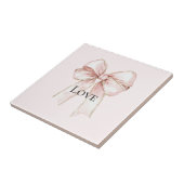 シックかわいらしピンクボウ タイル (側面)