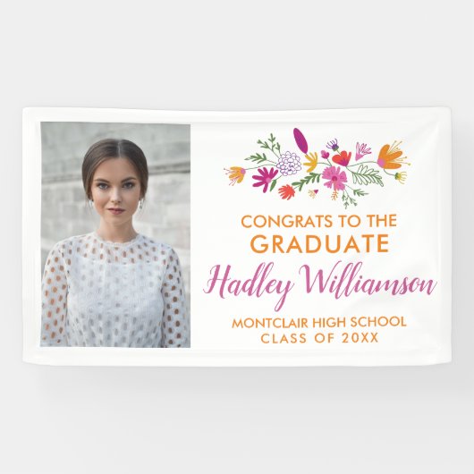 シックかわいらしフローラ大学院写真修士会 横断幕 (横)