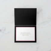 シックかわいらしブーケオーキッドクラウンフラワーサンキュー カード (内部)