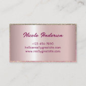 シックきらめく名刺 名刺 (裏面)