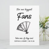 シックでカスタマイズ可能なファン向け結婚式の引き出物看板 (スタンド正面)