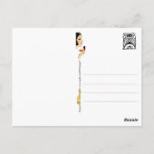 シックでカラフルのコスメティック ポストカード (裏面)