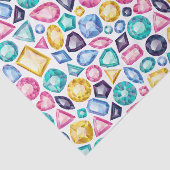 シックでガーリーな光沢があるダイヤモンドの宝石用原石 薄葉紙 (詳細)