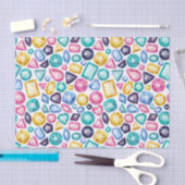 シックでガーリーな光沢があるダイヤモンドの宝石用原石 薄葉紙 (クラフト)