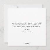 シックでクリーンモダンなFeliz Navidadクリスマスフォト シーズンカード (裏面)