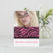 シックでコンテンポラリーなSweet sixteenの写真の招待 招待状 (スタンド正面)