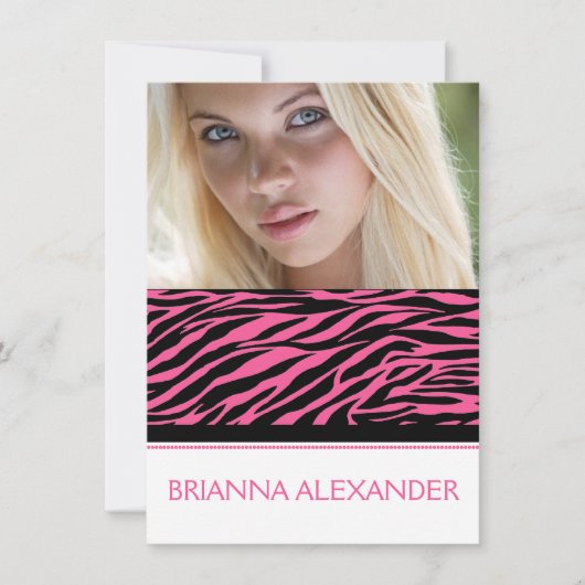 シックでコンテンポラリーなSweet sixteenの写真の招待 招待状 (正面)