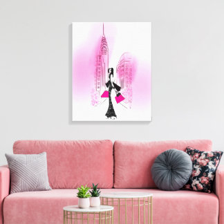 シックでシックなニューヨーク市ストレッチキャンバスプリント キャンバスプリント