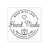 シックでファッショナブルなハンドメイドをセルフインクで ラバースタンプ (インプリント)