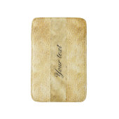 シックでフェイクな金ゴールドのグリッターのシェブロン バスマット (正面縦)