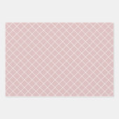 シックでミニマルなミュートされたピンクのシェードエレガント ラッピングペーパーシート (正面3)
