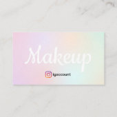 シックでメイクユニークアップアーティスト 名刺 (裏面)