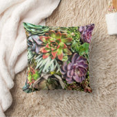 シックでモダンでカラフルで水気が多い写真パターン クッション (ブランケット)