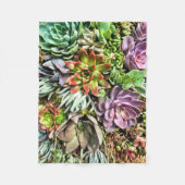 シックでモダンでカラフルで水気が多い写真パターン フリースブランケット (正面)