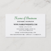 シックでモダンなパステルの抽象芸術の花柄のブティック 名刺 (裏面)