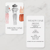 シックでモダンなファッション衣類の名刺 名刺 (正面/裏面)