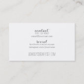 シックでモダンなメーキャップアーティストの水彩画の紫色の唇 名刺 (裏面)