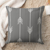 シックでモダンな矢の灰色のリネンスタイル クッション (ブランケット)