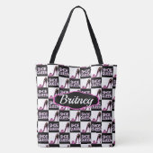 シックでユニーク靴パーソナライズされた好き トートバッグ (裏面)