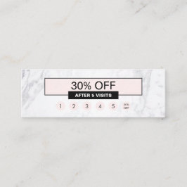 シックで創造的でモダンな大理石のパステル調ピンクのロイヤリティ スキニー名刺