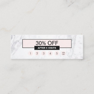 シックで創造的でモダンな大理石のパステル調ピンクのロイヤリティ スキニー名刺