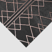 シックで及びエレガントなのどのばら色の金ゴールドの幾何学的な三角形 薄葉紙 (詳細)