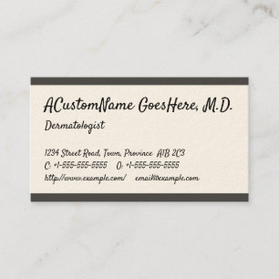 シックで及び粋なDermatologistの名刺 名刺