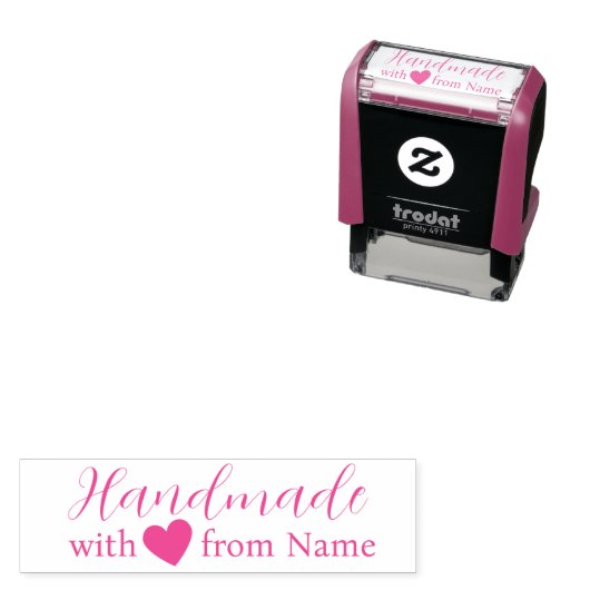 シックで可愛い手作りカッシーと愛のハート名 セルフインキングスタンプ (インサイチュ)