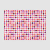 シックで多彩な水玉模様パターンモノグラム 薄葉紙 (正面)