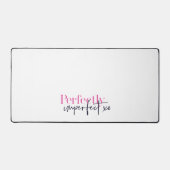 シックで完全に不完全なXOメッセ感動的ージ デスクマット (正面)