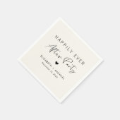 シックで幸せなパーティー結婚披露宴 スタンダードカクテルナプキン (角)