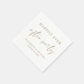 シックで幸せなパーティー結婚披露宴 スタンダードカクテルナプキン (角)