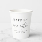シックで幸せな後の結婚ずっと 紙コップ (正面)
