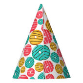 シックで愛らしいカラフル振りかけるドーナツ パーティーハット (裏面)