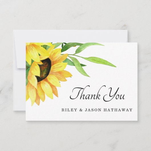 シックで明るい素朴ひま結婚わり サンキューカード (正面)