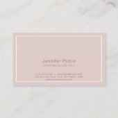 シックで明白な色の専門のエレガントなモダン 名刺 (裏面)