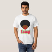 シックで生意気な女性 Tシャツ (正面フル)