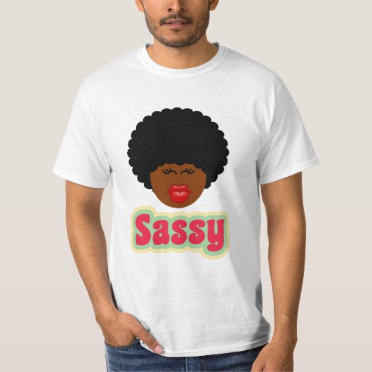 シックで生意気な女性 Tシャツ (正面)