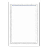 シックで白い銀製のグリッターのトリム-披露宴の挿入物 テーブルナンバー (裏面)