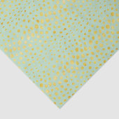 シックで真新しくフェイクな金ゴールドのグリッターのチータのプリントのモノグラム 薄葉紙 (詳細)