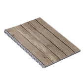 シックで素朴でフェイクな木 ノートブック (右側)