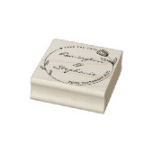 シックで美しい花の丸い日付を保存 ラバースタンプ (スタンプ)