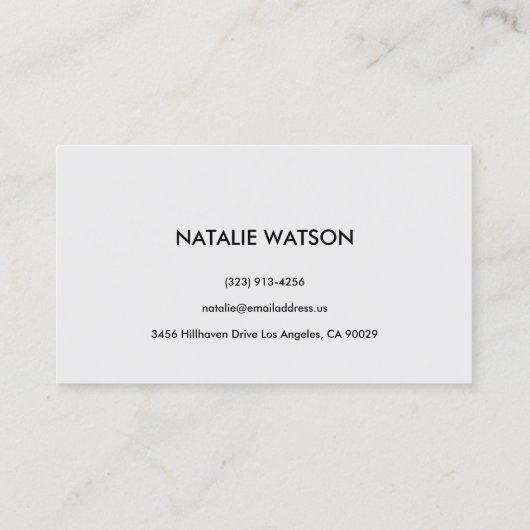 シックで荒くフェイクな金ゴールドの最小主義のモノグラムのモダン 名刺 (裏面)