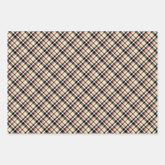 シックで陽気なクリスマスの挨拶の願いを白に ラッピングペーパーシート (正面3)